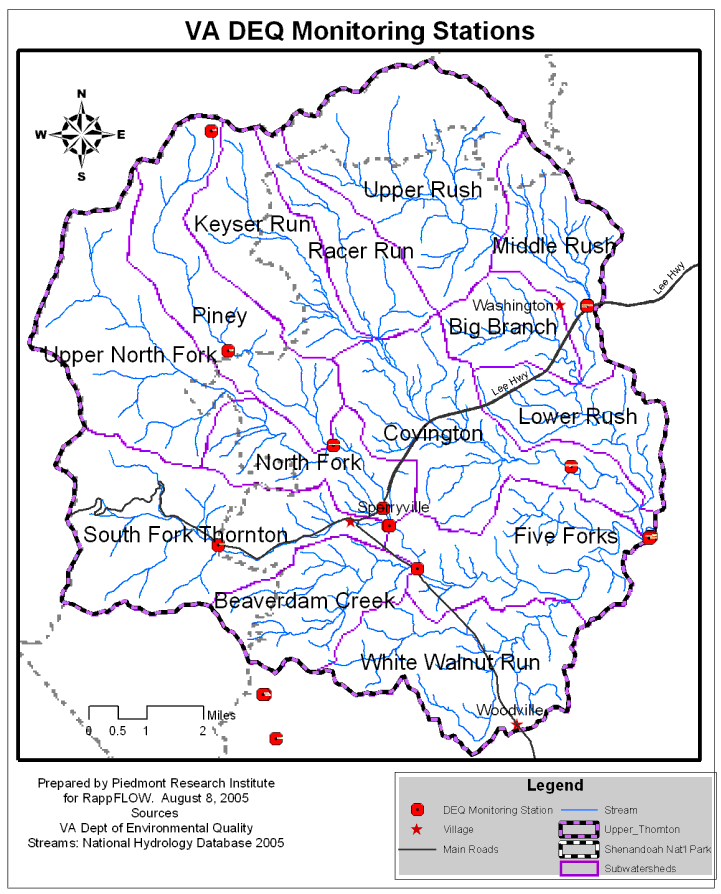 DEQ monitoring stations